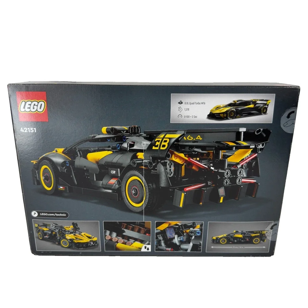 LEGO Technic Le Bolide Bugatti Car Toy Racing Model Car Collectible Building Set